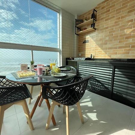 Ap Frente Mar Com Ar-Condicionado E Varanda Gourmet Mongaguá Dış mekan fotoğraf
